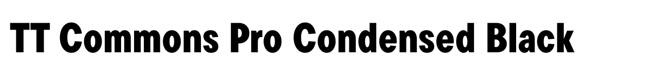 TT Commons Pro Condensed Black